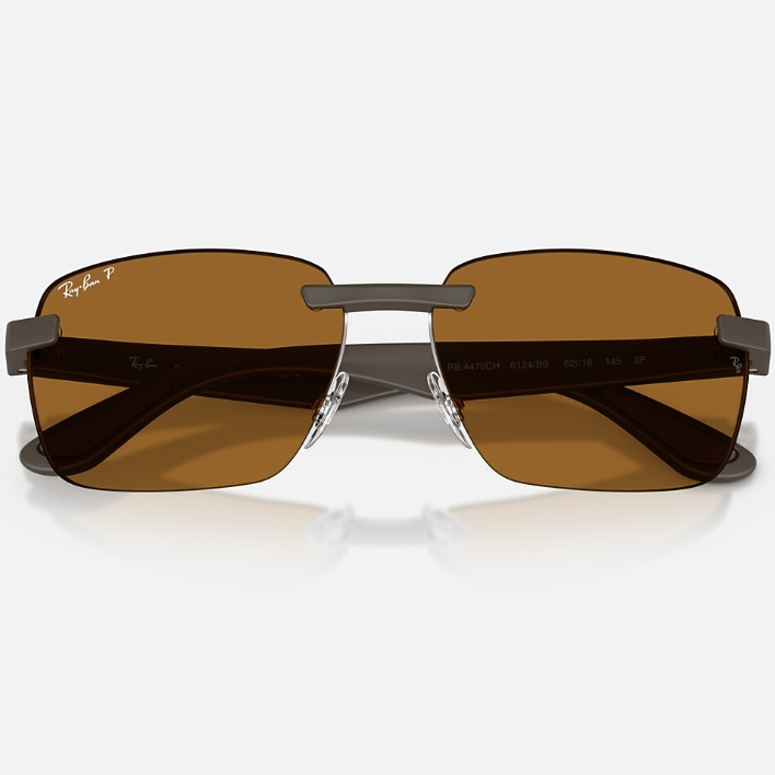 Ray Ban Women Irregular Frame Matte Sand Brown Sunglasses