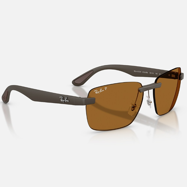 Ray Ban Women Irregular Frame Matte Sand Brown Sunglasses