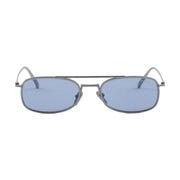 Prada Men Rctangular Frame Lead Gray Sunglasses