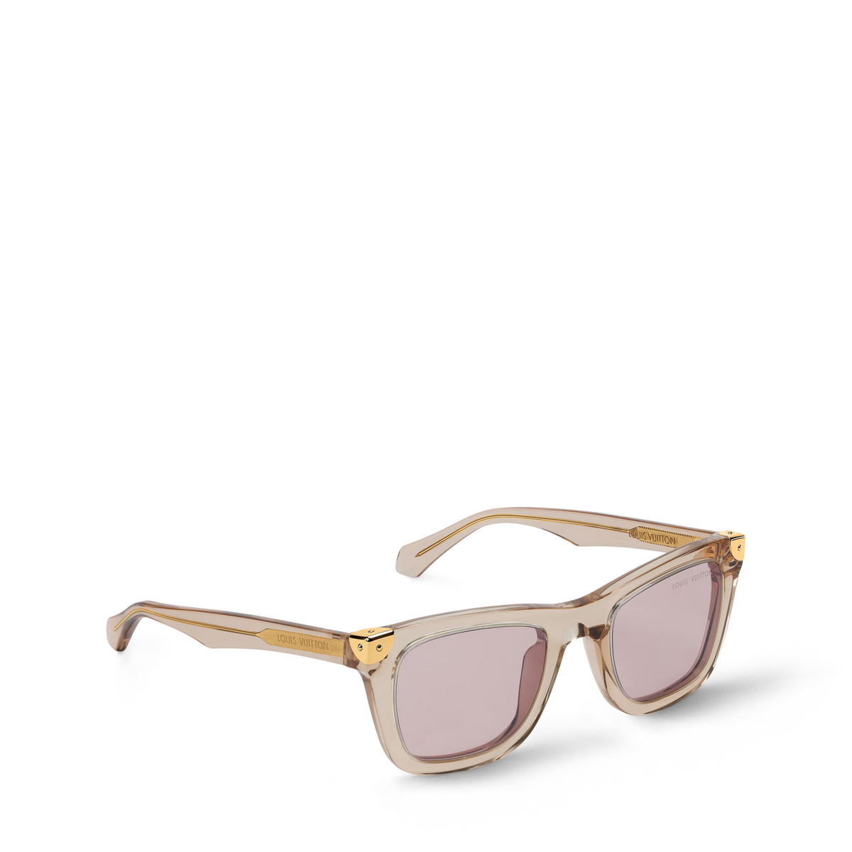 Louis Vuitton Men Square Frame Crystal Sunglasses