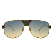 Balenciaga Men BB2267 Blue-to-Yellow / Amber Gradient Sunglasses