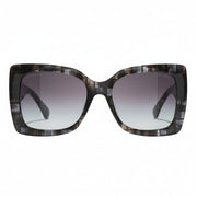 Chanel Women Square Tortoise Grey Gradient Sunglasses