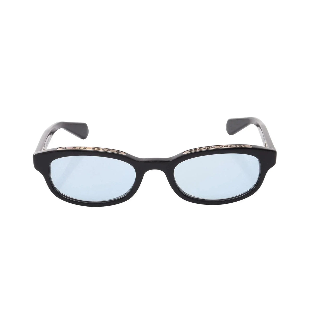 Chrome Hearts Unisex Low Rider Black & Light Blue Gothic Sunglasses
