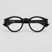 Saint Laurent Unisex SL 792 001 Shiny Solid Black Glasses