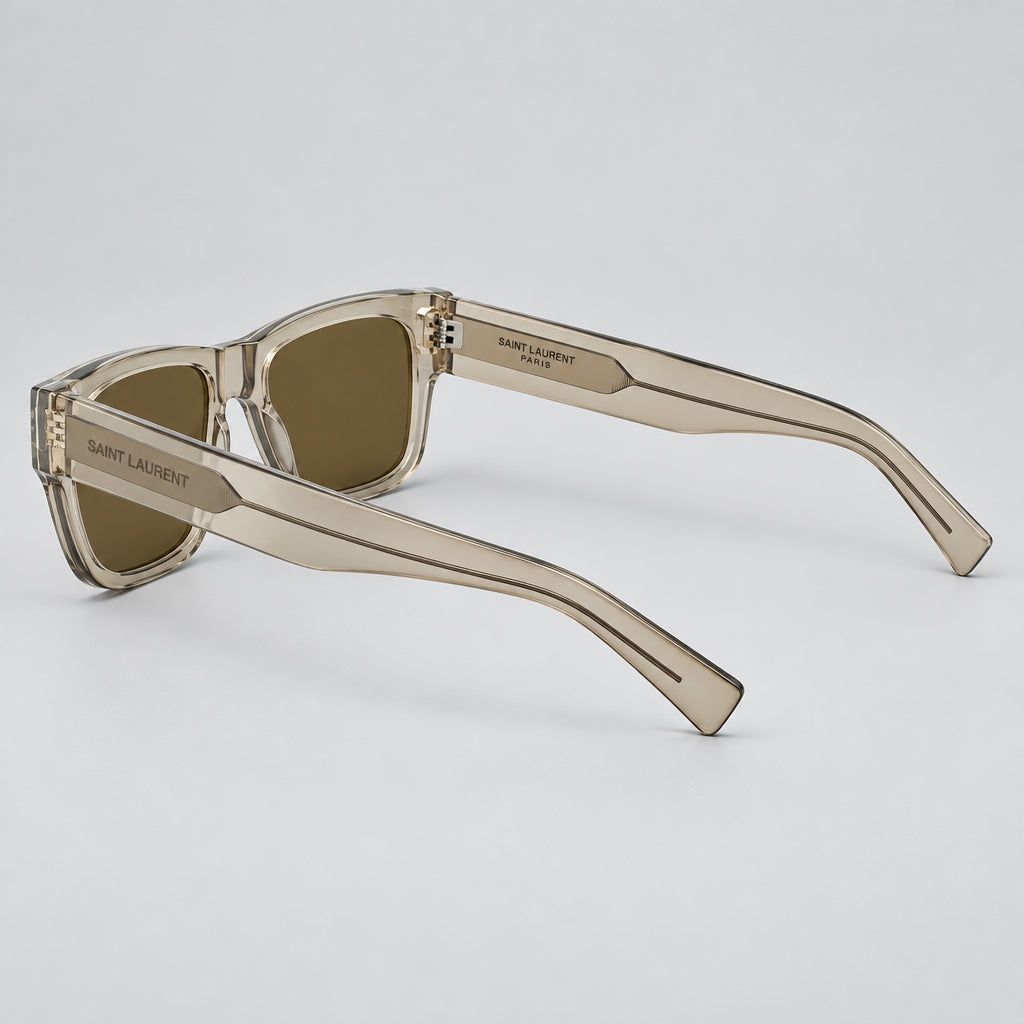 Saint Laurent SL 689 Men Square Beige Sunglasses